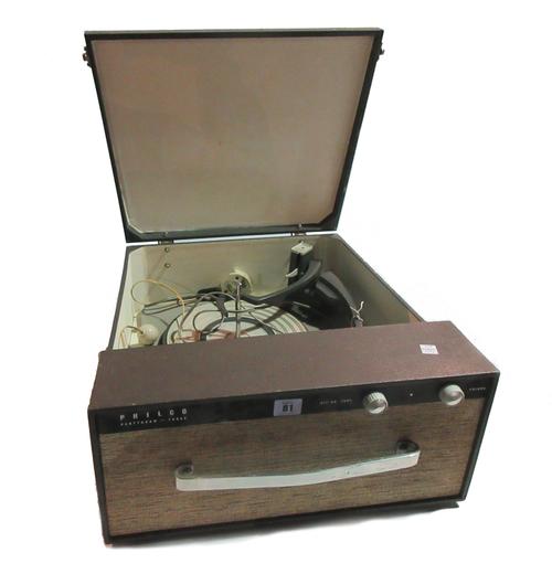 A Philco Partygram 3 record player.   S6M