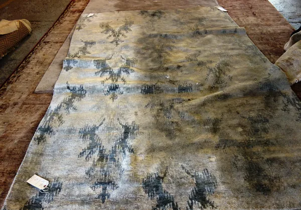A modern carpet with abstract pattern, by Luke Irwin 274cm x 185cm.   C8