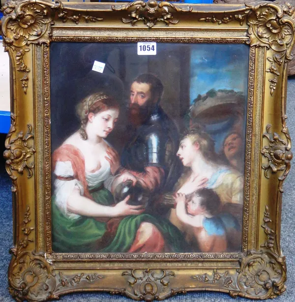 After Titian, An Allegory of Marriage, pastel, 37cm x 34cm.