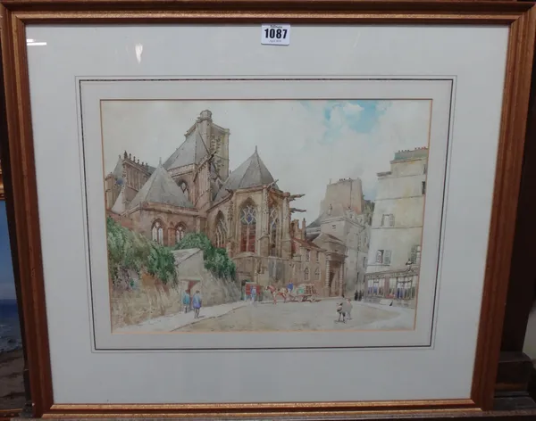 Arthur Charles Fare (1876-1958), S. Gervais, Paris, watercolour, signed with initials and dated 1954, inscribed with title, 28cm x 37cm.