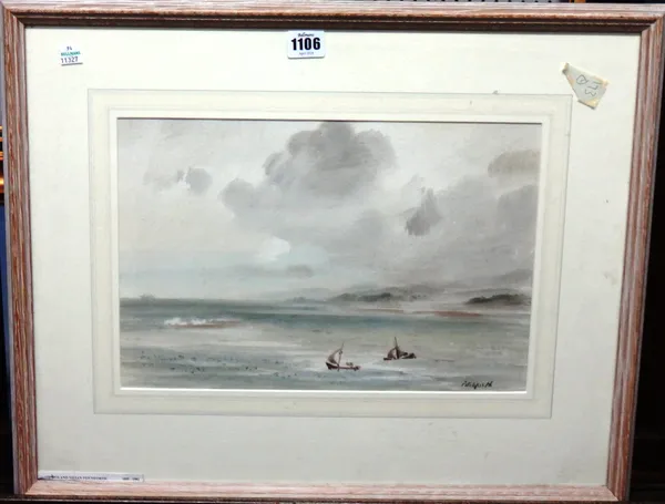 Roland Vivian Pitchforth (1895-1982), Coastal scene, watercolour, signed, 23cm x 36cm. DDS