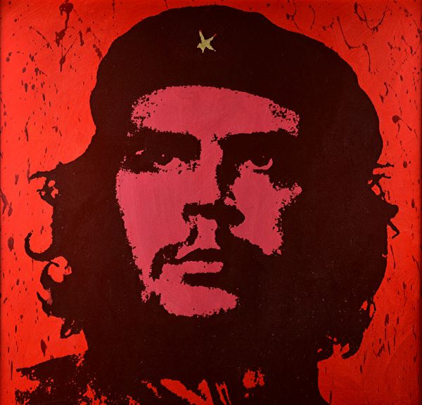 James Holdsworth (b.1954), 'Che': Che Guevara, oil and screenprint on canvas, 115cm x 116cm. DDS  Illustrated