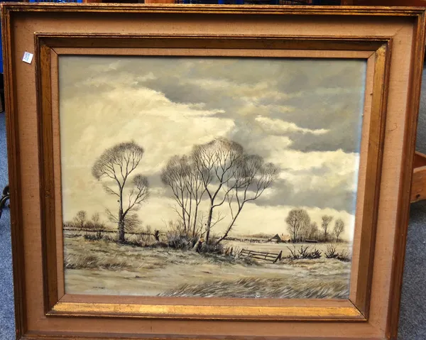 Nicholas Mace (b.1949), Winter landscape, oil on board, signed, 50cm x 60cm. DDS