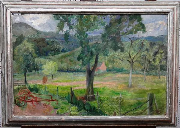 Edna Ginesi (1902-2000), landscape, oil on board, signed and dated '46, 50cm x 76cm. DDS