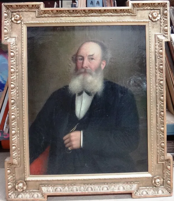 J. Fumi (late 19th century), Portrait of a gentleman, oil on canvas, signed and indistinctly dated, 83cm x 66cm.
