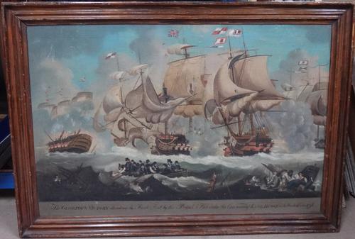 After Philippe-Jacques de Loutherbourg, The Glorious Victory obtained over the French Fleet by the British Fleet under the command of Earl Howe on the