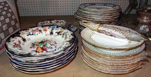 Ceramics, comprising; a quantity of plates and bowls including John Mortlock, Booths and others, (qty).   S4M