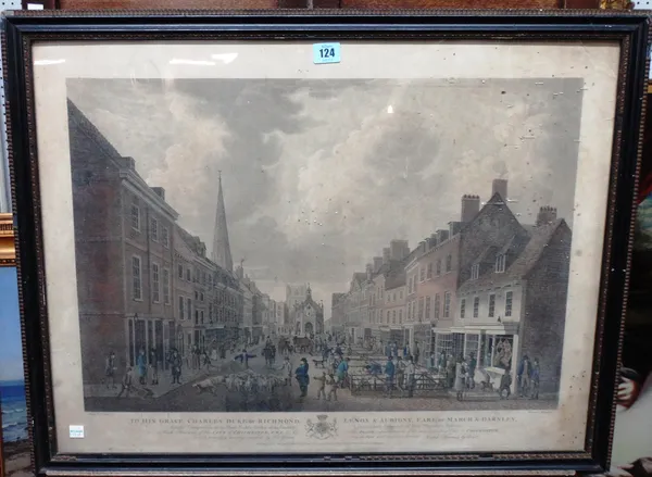 After J. F. Gilbert, Chichester, aquatint by M. Dubourg, 50cm x 65cm.  E1