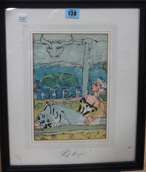 Paul Aizpiri (b.1919), Untitled, colour print, signed in pencil on mount, 25cm x 17cm.  F1