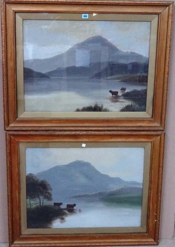 Charles Richardson Whitehouse (1906-1986), Highland loch scenes, a pair, oil on canvas, both signed with initials, each 49cm x 67cm (2).  E1