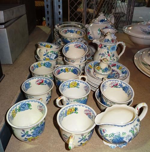 A 20th century Masons part tea service in the Regency design, (qty).  S2M