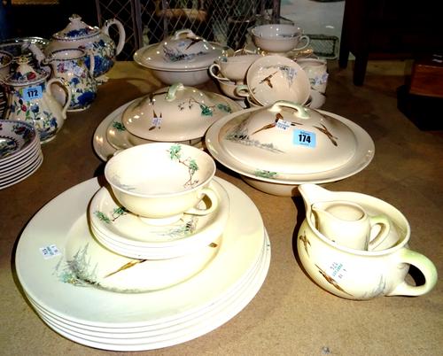 A Royal Doulton part dinner and tea service, in the Coppice design, (qty).   S2M