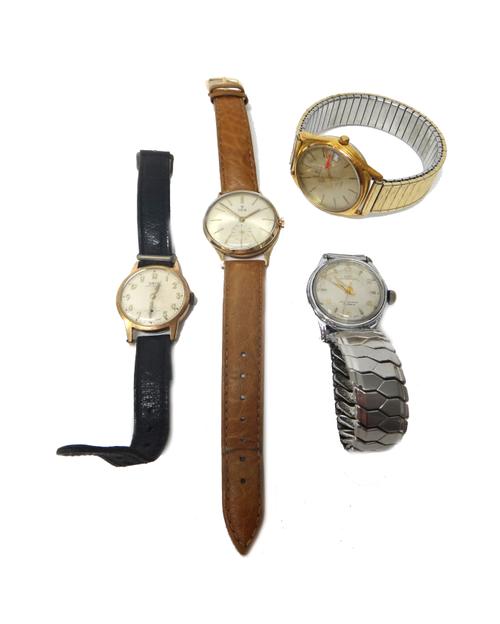 A Tudor 9ct gold circular cased gentleman's wristwatch, with a signed movement, detailed Tudor Swiss Made, the signed silvered dial with gilt baton sh