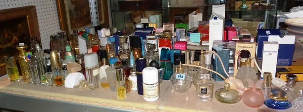 Collectables, comprising; a large quantity of perfume bottles, including, Hermes, Channel, Yves Saint Laurent, Ralph Lauren, Dior and others, (qty).
