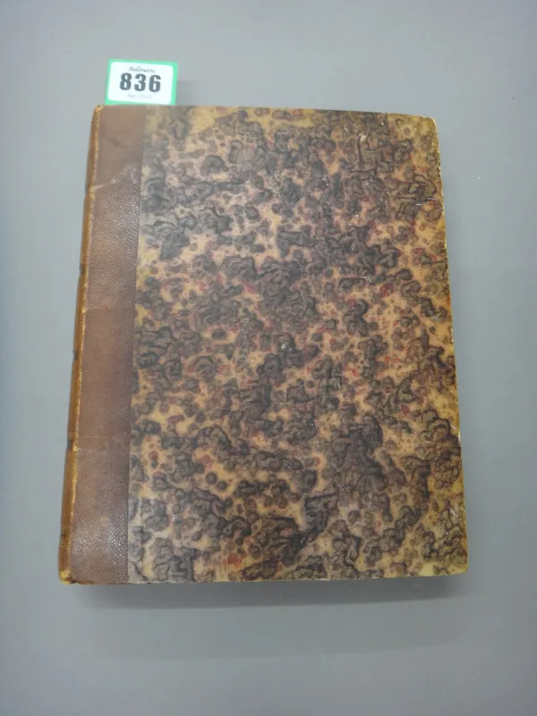 COLLEGE ROLLIN - French ms. notebook of Philosophy Lectures by Professeur M.H. Poret, with some others on Natural History & Botany; approx. 700 pages,