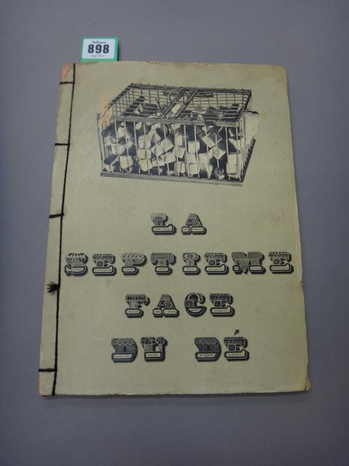 HUGNET (Georges)  La Septieme Face du De: Poemes - Decoupages. Limited Edition. illus. throughout (with some colour) & green-printed text; original il