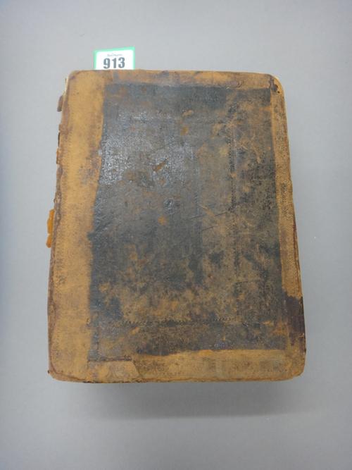 BIBLE - King James Version, 1614. [The Holy Bible  . . .  ]  lacks general title (apparently dated 1613), otherwise main text complete, including pict