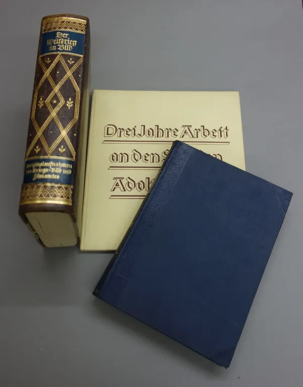 WEHRMACHTBERICHTE Welteschichte  . . .  der Kreig 1939/40. illus. throughout; clothbound, folio. Berlin, 1941;  together with  other related German mi