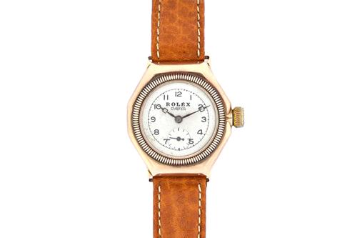 A Rolex Oyster 9ct gold octagonal cased lady's wristwatch, circa 1930, the circular jewelled lever movement detailed Rolex Extra Prima, timed 6 positi