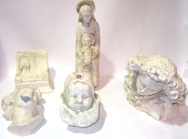 A group of 20th century classical figures and cherubs, (qty).   S1M