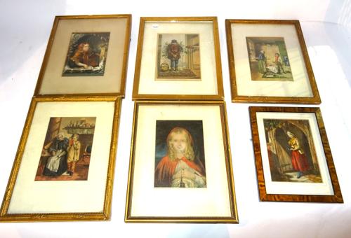 A group of six early 20th century Baxter prints.  S2B