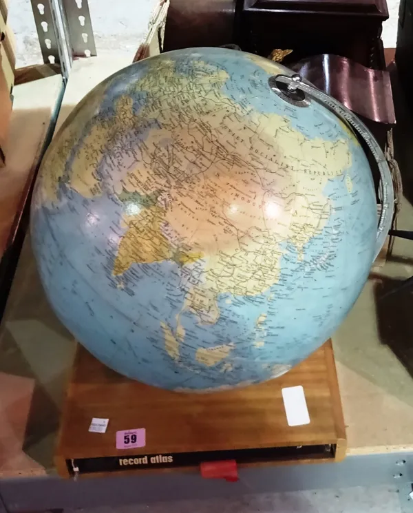 A 20th century terrestrial globe. S2B