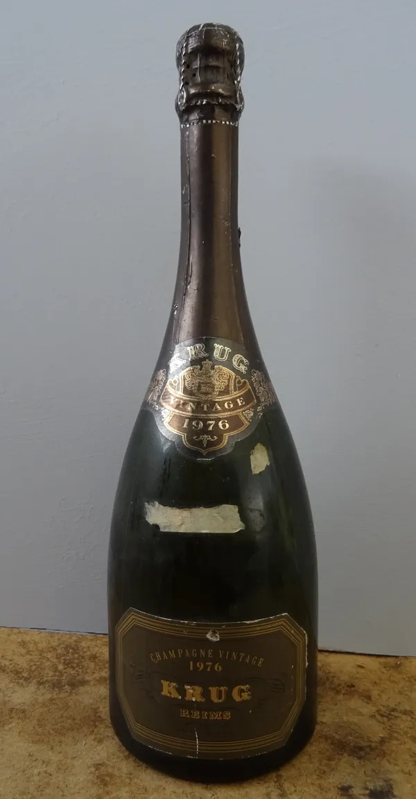 One bottle of Krug 1976 vintage champagne.