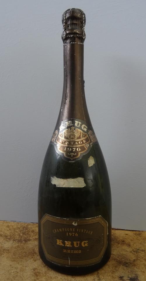 One bottle of Krug 1976 vintage champagne.