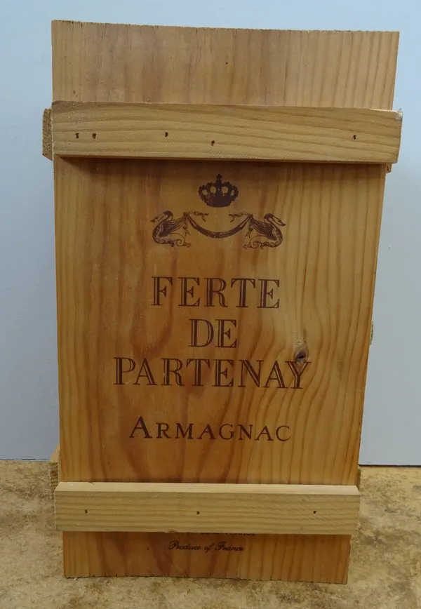 One bottle of 1956 Ferte de Partenay grand Armagnac, cased.