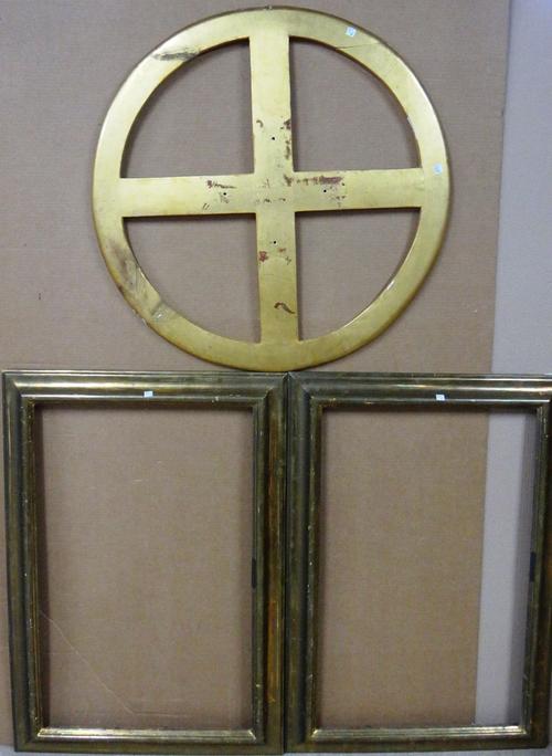 Nine various 19th and 20th century frames, (9).  BAY 3