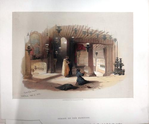 After David Roberts, Statues of Memnon inthe Plain of Goorna at Thebes; Baalbec looking towards Lebanon; Ascent to the Summit of Sinai; Chapel of Elij