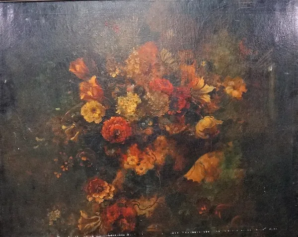 Dutch School (19th century), Floral still life, oil on canvas, 83.5cm x 106cm.