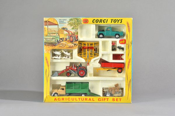 A Corgi Toys Agricultural gift set No 5, boxed. Illustrated.