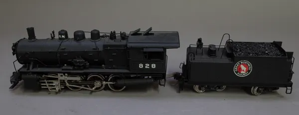A Tenshodo HO gauge locomotive and tender; Great Northern 0-8-0 Class C1 No 157 and another locomotive and tender; Great Northern 2-8-0, Class F8, No