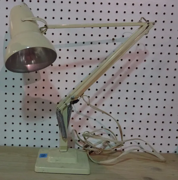 Herbert Terry; a 20th century white anglepoise lamp, 51cm high.   F5