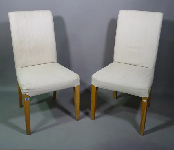 A set of four 20th century oak dining chairs, (4).   BAY 1