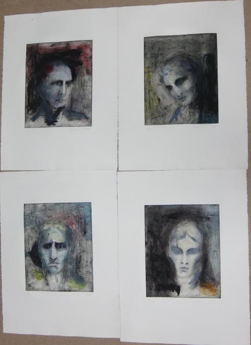 A Kent's patent knife cleaner, early 20th century, circular oak cased in a cast iron frame, 46cm high. A6