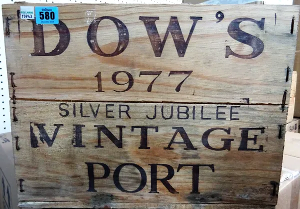 Twelve bottles 1977 Dows 'Silver Jubilee' vintage port. (12)