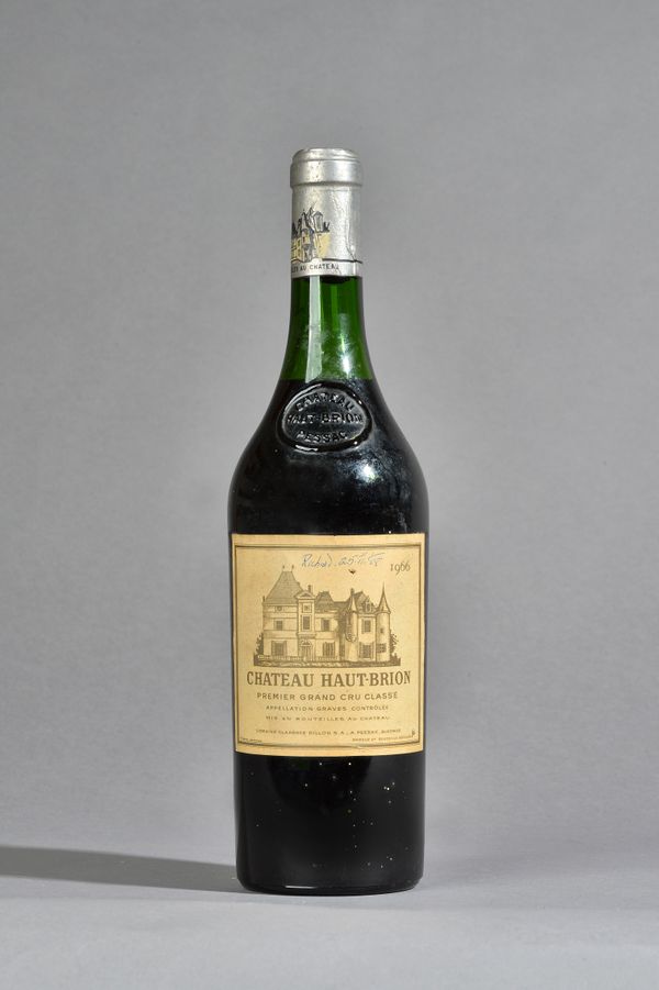 One bottle of 1996 Chateau Haut Brion, premier Grand Cru Classe.  Illustrated.