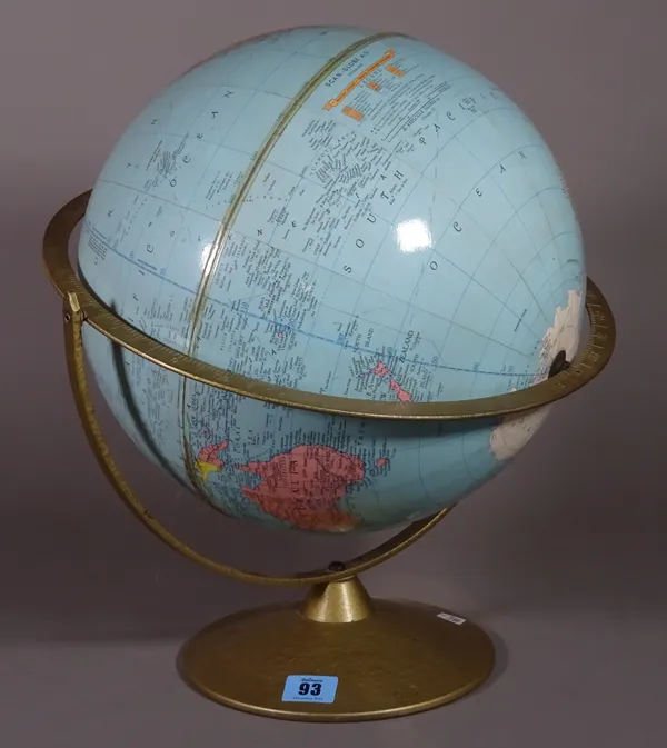 A 20th century desk top Repogle globe.   E6