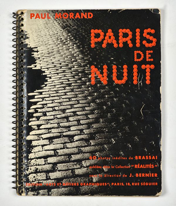 MORAND, Paul, Brassai [Photographer]  Paris de Nuit.Published by Paris Edition Arts et Meliers Graphiques (1933). First edition, 4to. text by Paul Mor