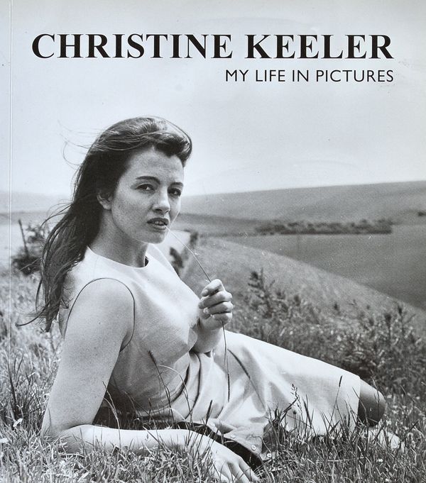 EDGAR BRIND (fl. 1950s - 1960s)    Christine Keeler with towel, 1960.  mounted, 16.4cm. x 11.4cm., framed & glazed;    Anon.  Christine Keeler, 1958.