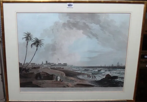 After Thomas Daniell, South East View of the Fort at St George, Madras; Western Entrance of Fort St George; Part of the Black Town, Madras; The Armeni