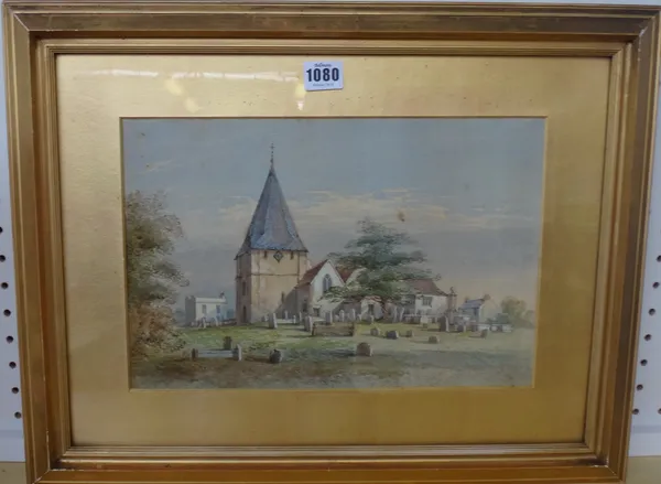 Henry Earp (1831-1914), Ditchling Church, Sussex; A Sussex Church, a pair, watercolour, each 22.5cm x 34cm.(2)