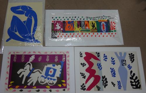 After Henri Matisse, a group of four prints, all unframed.(4)  CAB
