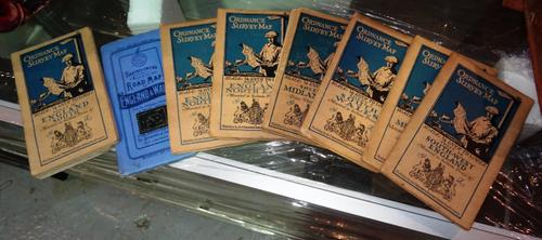 Bartholomews Road Maps of England, ten volumes in a leather bound travelling case, (10).  C