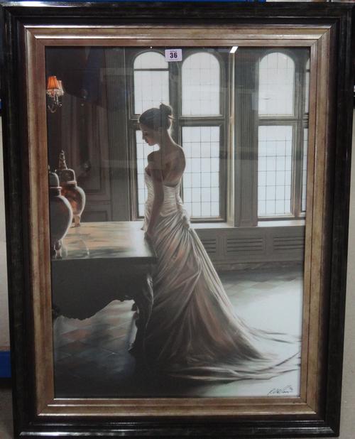 Rob Hefferan (Contemporary), Pure Elegance, hand enhanced giclee canvas on board, 69cm x 49cm.  J1