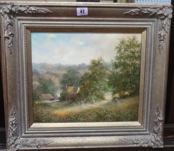 Noel Ripley (20th century), Landscape, oil on board, signed, 28cm x 34cm.  K1