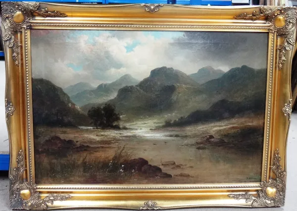 H. Williams (19th century), On the Conway, oil on canvas, signed, inscribed on reverse, 50cm x 75cm.  I1