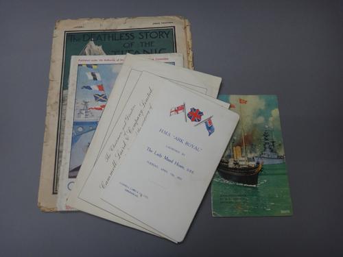 MARITIME - Gibbs(P.)  The Deathless Story of the Titanic  . . .  2nd edition. photo. illus. etc., pictorial wrappers, Lloyds Weekly News, 1912; sold w